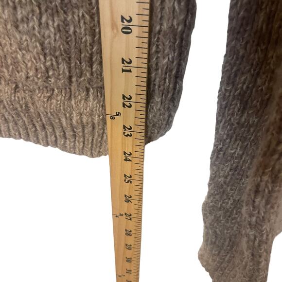 Levi's Women's Size Medium Academia Tan Knit Button Cardigan Sweater - Picture 9 of 9